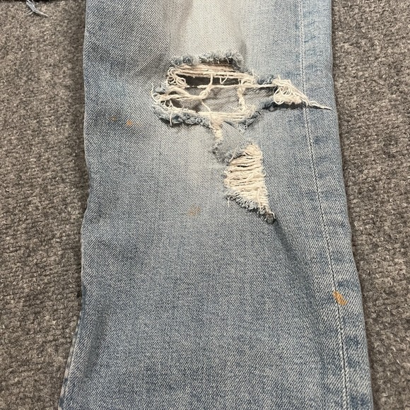 Mother Superior The Tomcat Women's Jeans Distressed Washed Blue Denim Sz 28 - Picture 9 of 15